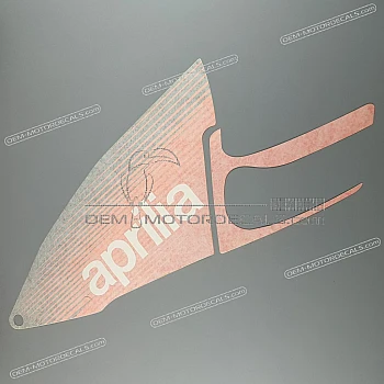 Belly pan decal, left side