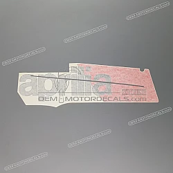 Belly pan decal, right side