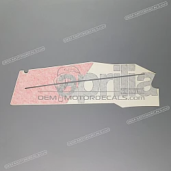 Belly pan decal, left side