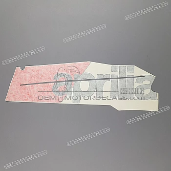 Belly pan decal, left side