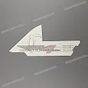 Side cowling decal, right side