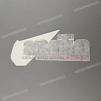 Belly pan decal, left side