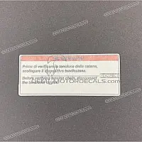 APRILIA Caution label B044710