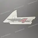 Side cowling decal, right side