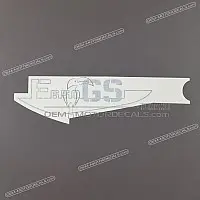 BMW Achterste zijkuip F 650 GS sticker, linkerkant 46637681887