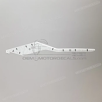 Front cowling decal, right side