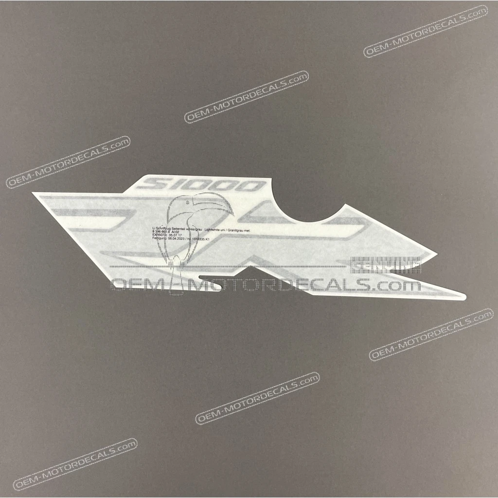 Originele BMW S1000RR grafische belettering bovenste zijkuip links OEM 51148396661