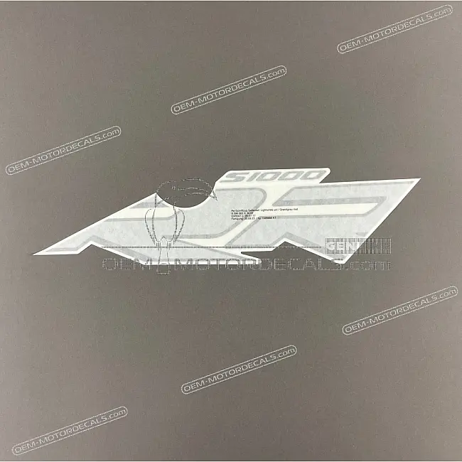 BMW S1000RR Carenatura laterale superiore destra S1000 RR Scritta Decalcomania Destra OEM 51148396662