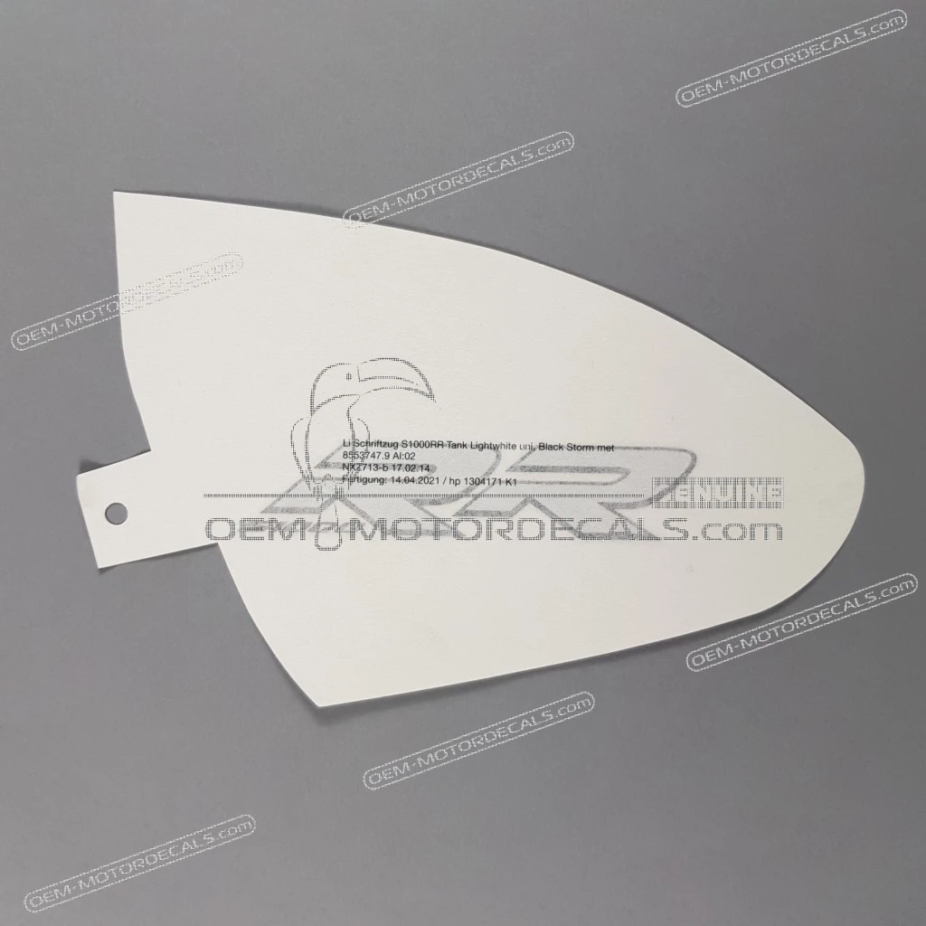 BMW S1000RR Adesivo Scritta Carena Superiore Sinistra OEM 51148553747 Etichetta Adesiva Originale