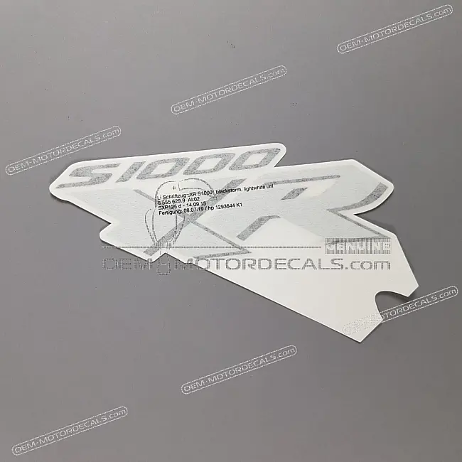 BMW S1000XR Lateral Trim Panel S1000XR Monogram Decal Left Side OEM 51148555629
