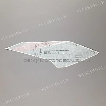 Side cowling decal, left side