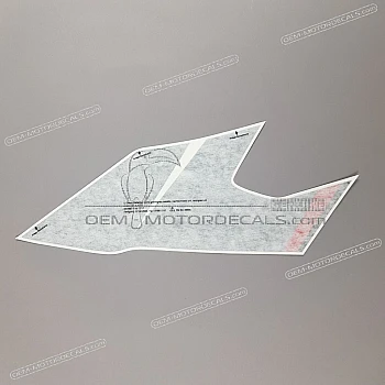 Side cowling decal, left side