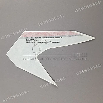 Front cowling decal, left side
