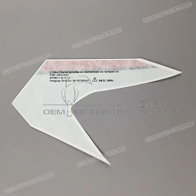 BMW S1000XR Sticker Kuip Voorzijde Boven Links OEM 51148561449