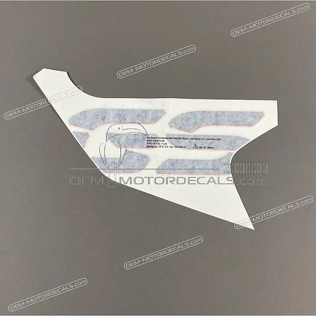 BMW F850GS Rechterkant Belettering Graphic OEM 51148565148