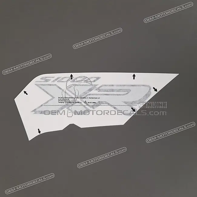 BMW S1000XR Schriftzug Seitenverkleidung rechts Original 51149443428