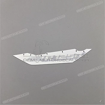 Front cowling decal, left side