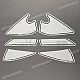 Set di adesivi Honda CBR600RR Fairing Set Racing OEM 08F84MFJ810B