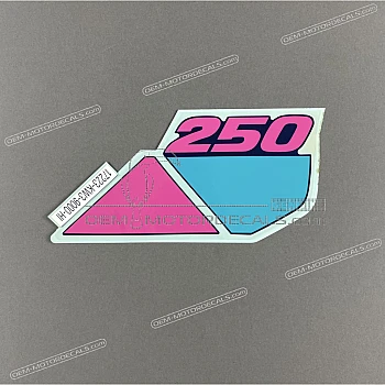 Sticker voor zijkap, linkerkant