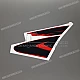 Honda CBR600F HURRICANE Kuipdeel Sticker Rechterkant OEM 17507MALE00ZB