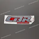 Autocollant logo Hurricane pour réservoir, côté droit