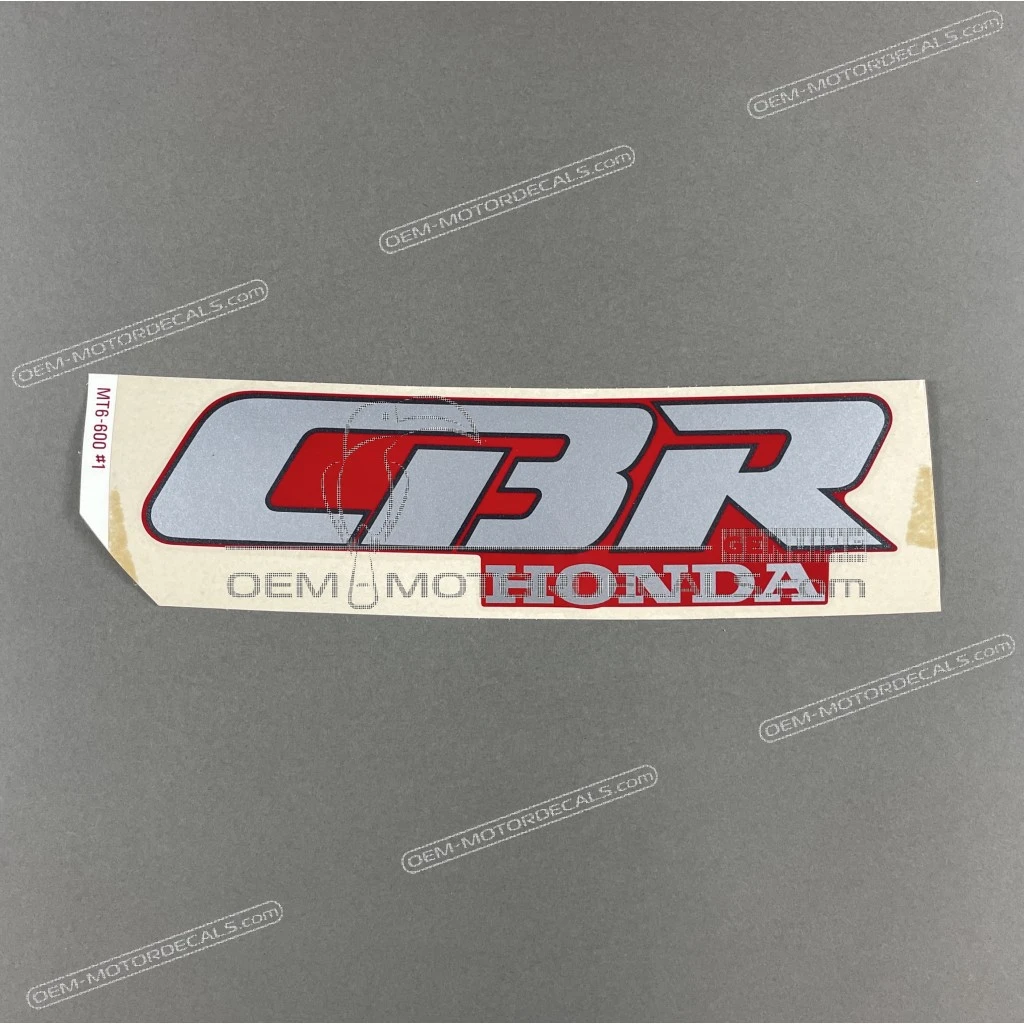 Genuine Honda CBR600F Hurricane Fuel Tank Graphic Left Side OEM 17509MT6600ZA Vinyl Stripe
