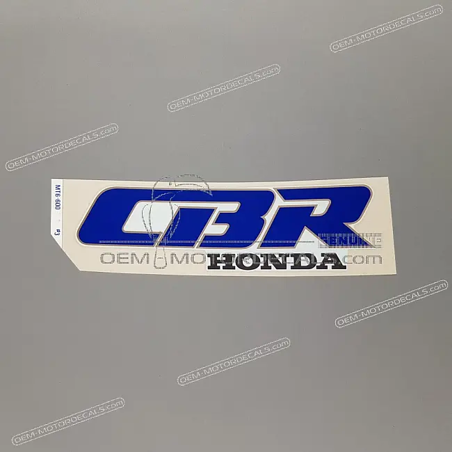 Honda CBR600F Hurricane Fuel Tank CBR Hurricane Graphic Left Side OEM 17509MT6600ZC
