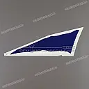 Fuel tank CBR stripe, right side