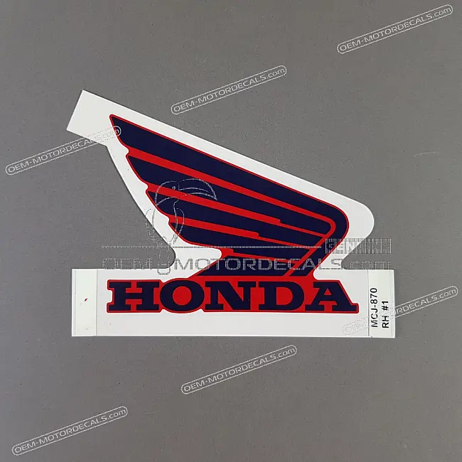 Honda CBR900RR Kraftstofftank CBR Aufkleber rechte Seite OEM 17511MCJ870ZA