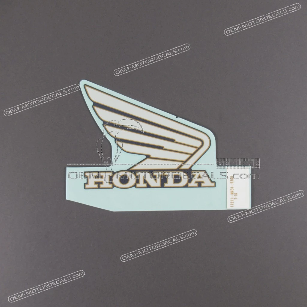 Honda CBR600F Hurricane Adesivo Serbatoio Hurricane Lato Destro OEM 17511MV9930ZB