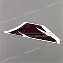 Fuel tank stripe, right side