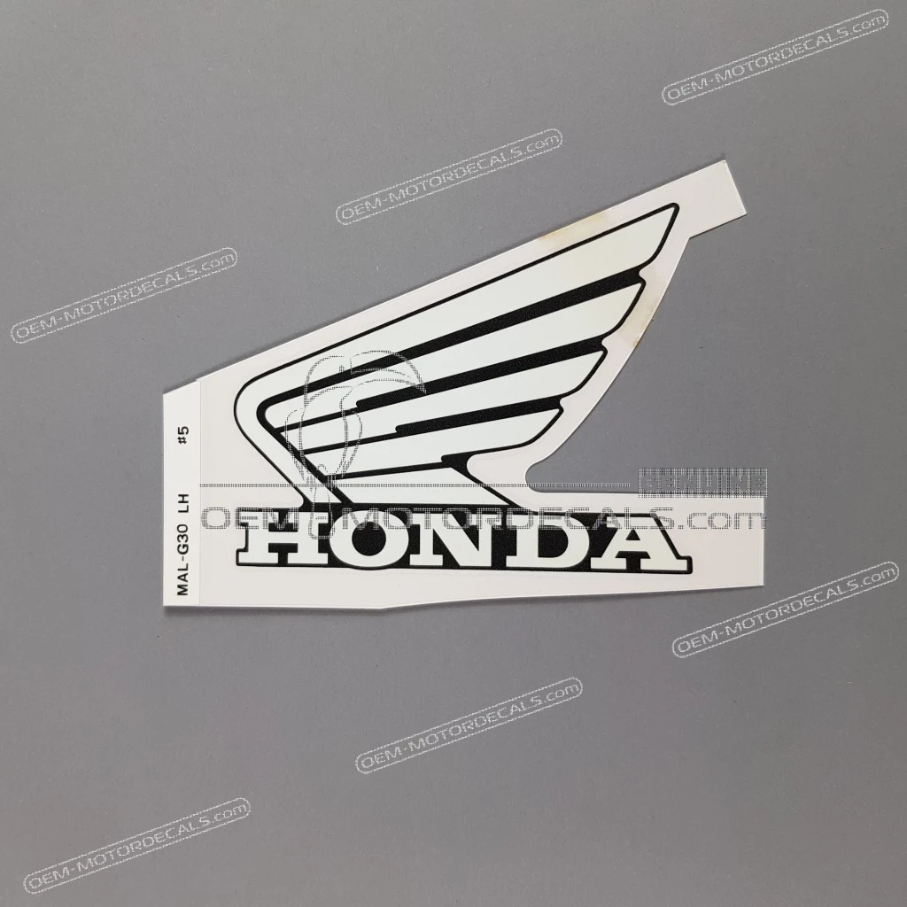 Honda CBR 600F Hurricane Kraftstofftank Aufkleber linke Seite OEM 17512MALG30ZC