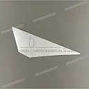 Tankaufkleber CBR125R Streifen, linke Seite