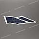 Gráfico de pegatina de carenado izquierdo Honda CBR600F HURRICANE Lado Izquierdo OEM 17514MAL600ZB