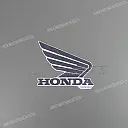 Brandembleem HONDA voor tank, rechterkant