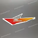 Brandstof tank CBR Hurricane sticker, linkerkant