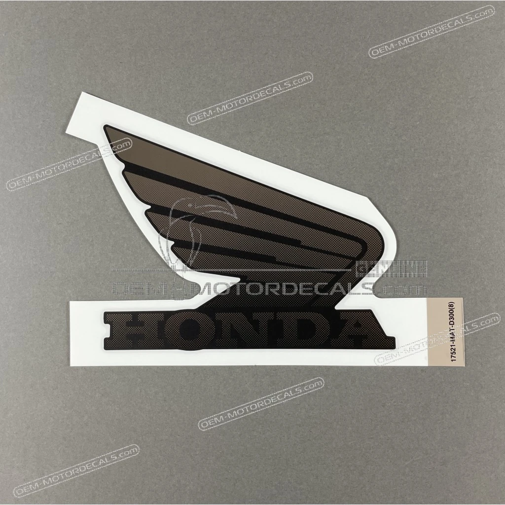 Honda CBR1100XX Super Blackbird Naklejka na zbiornik paliwa prawa strona OEM 17521MATD30ZA