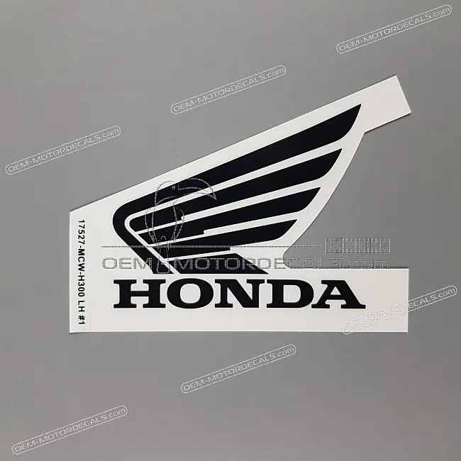Honda VFR800 Kraftstofftank Aufkleber linke Seite OEM 17527MCWH30ZA