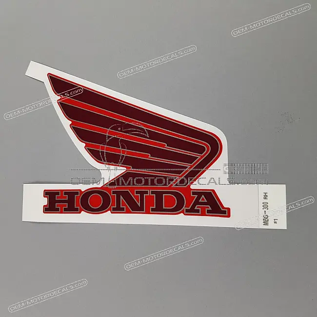 Honda VFR800 Kraftstofftank Honda Flügel Aufkleber Rechte Seite OEM 17531MBG300ZA