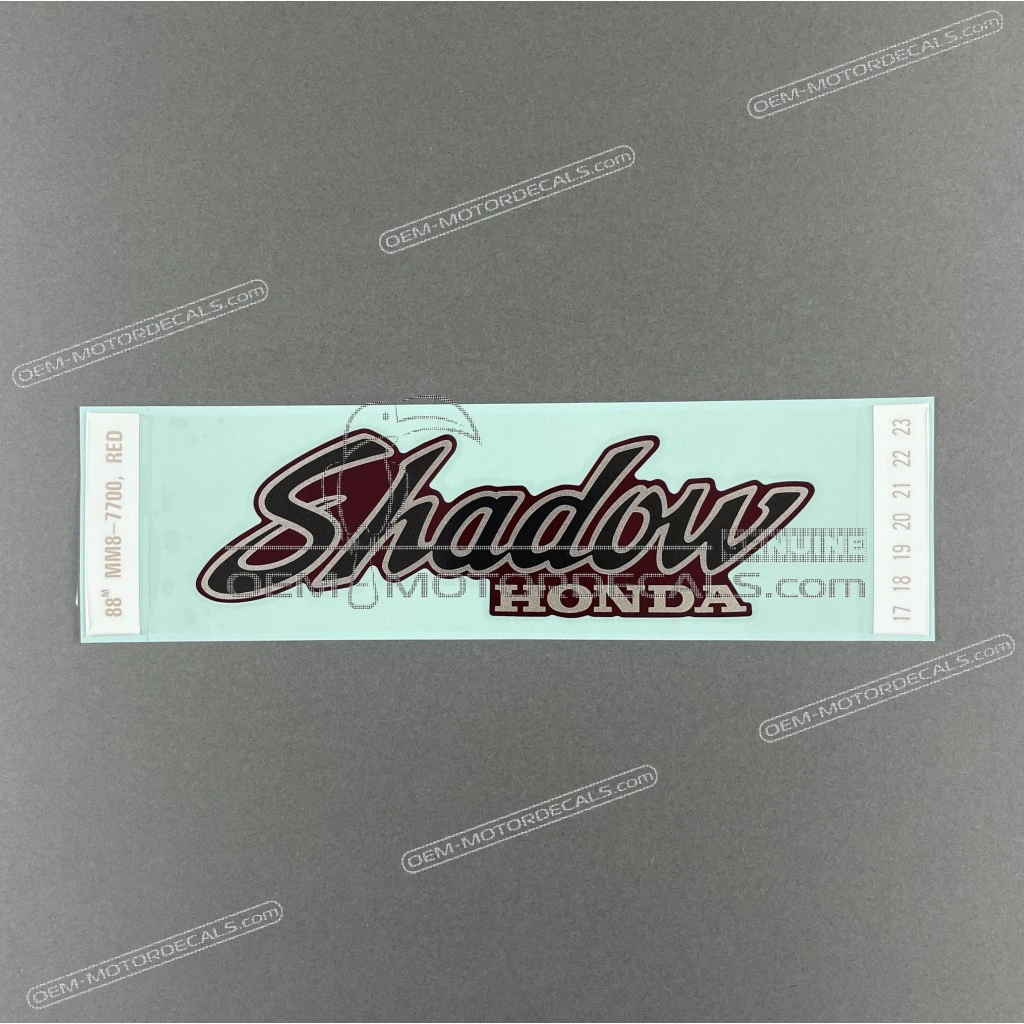 Honda VT1100 Shadow Tanksticker brandstofsoort OEM 17531MM8770ZB