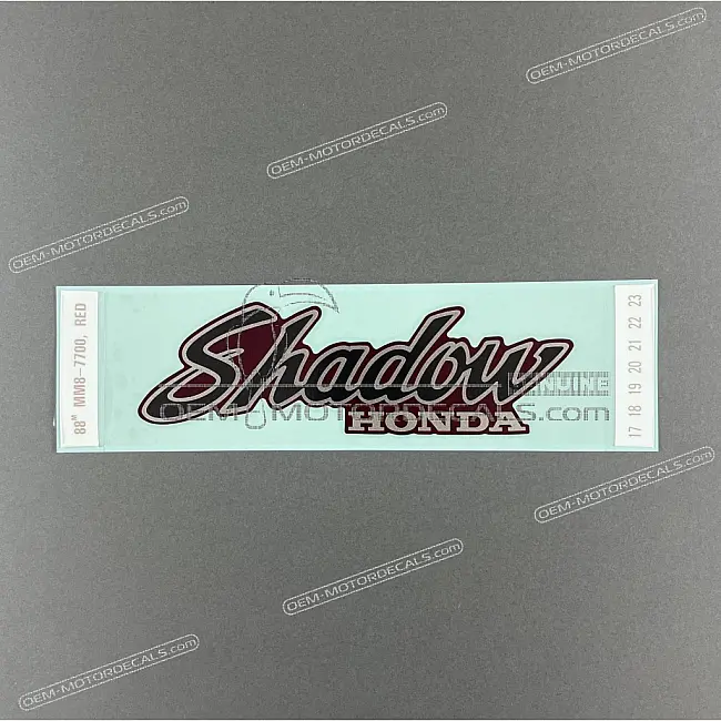 Honda VT1100 Shadow Tanksticker brandstofsoort OEM 17531MM8770ZB