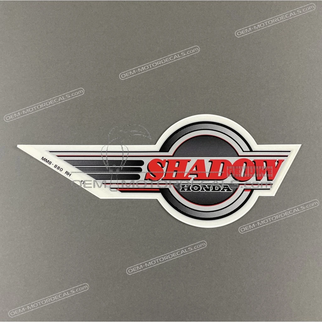 Honda VT1100 Shadow tanksticker rechterkant OEM 17531MM8880ZA