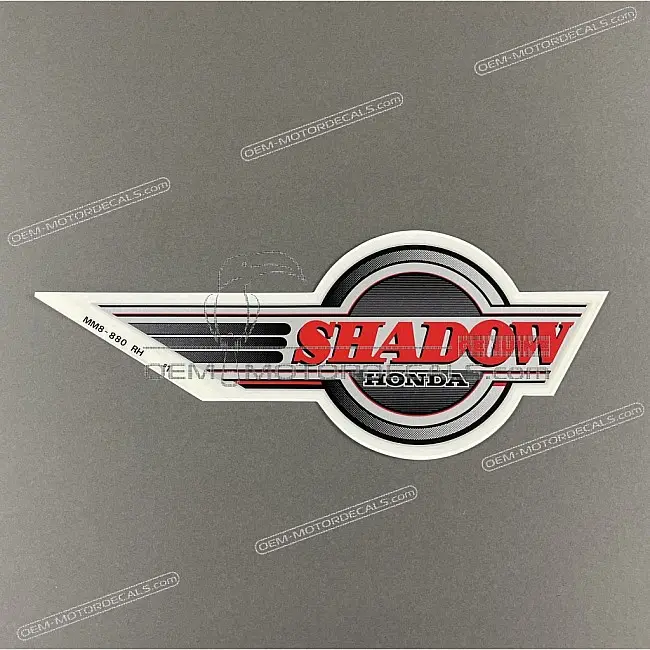 Adesivo serbatoio Honda VT1100 Shadow destro OEM 17531MM8880ZA