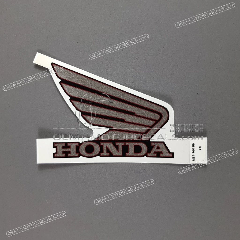 Honda VFR750 Autocollant de réservoir côté droit OEM 17531MZ7740ZC