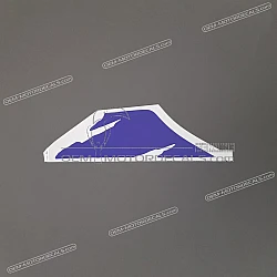 Fuel tank stripe, left side
