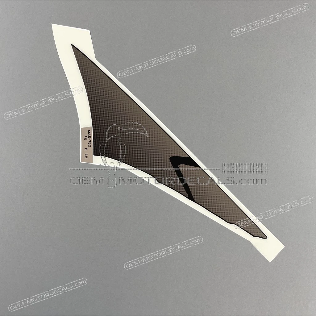 Honda CBR900RR Fuel Tank Stripe Left Side OEM 17562MAS750ZB
