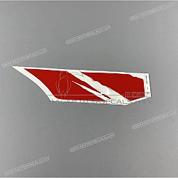 Fuel tank stripe, left side