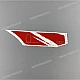 Honda CBR900RR Fuel Tank Stripe Left Side OEM 17562MW0600ZA