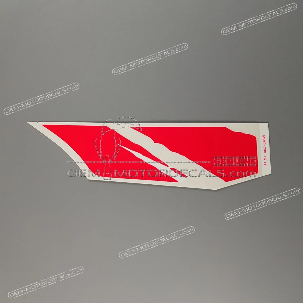 Genuine Honda CBR900RR Fuel Tank Stripe Left Side OEM Part 17562MW0790ZA for Factory Graphic Restoration
