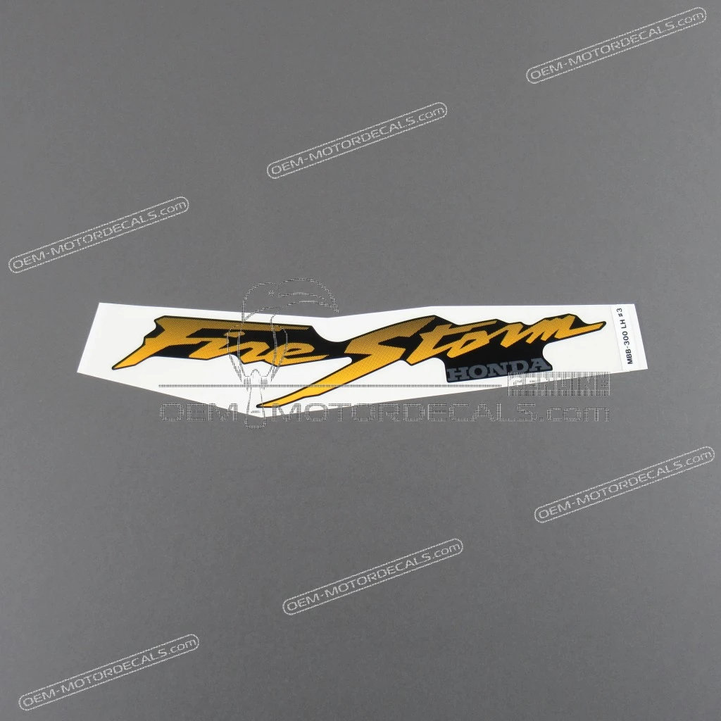 Honda VTR1000F Firestorm Adesivo Serbatoio VTR Lato Sinistro OEM 17571MBB300ZC